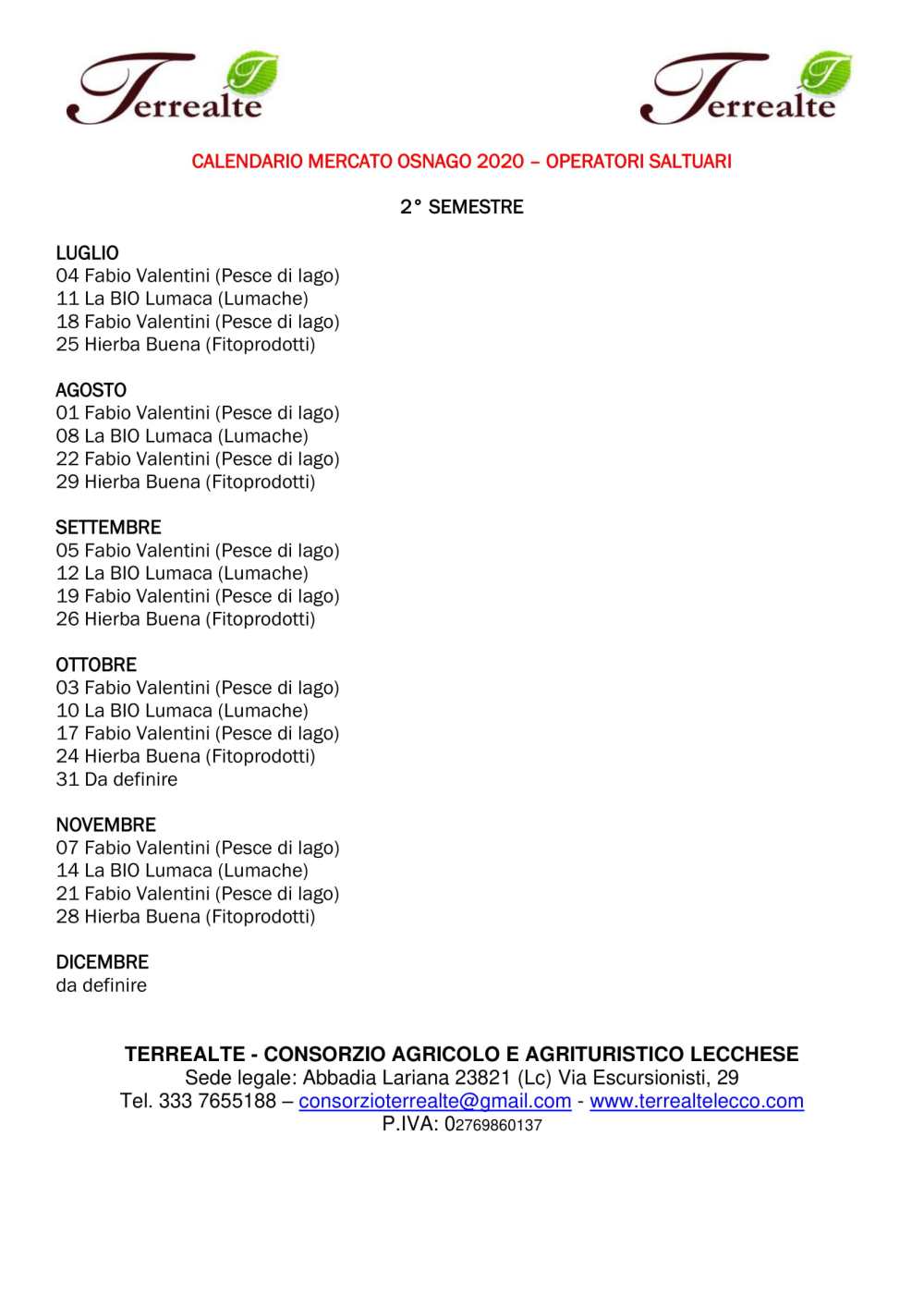 CALENDARIO SALTUARI Secondo semestre 2020ù-1