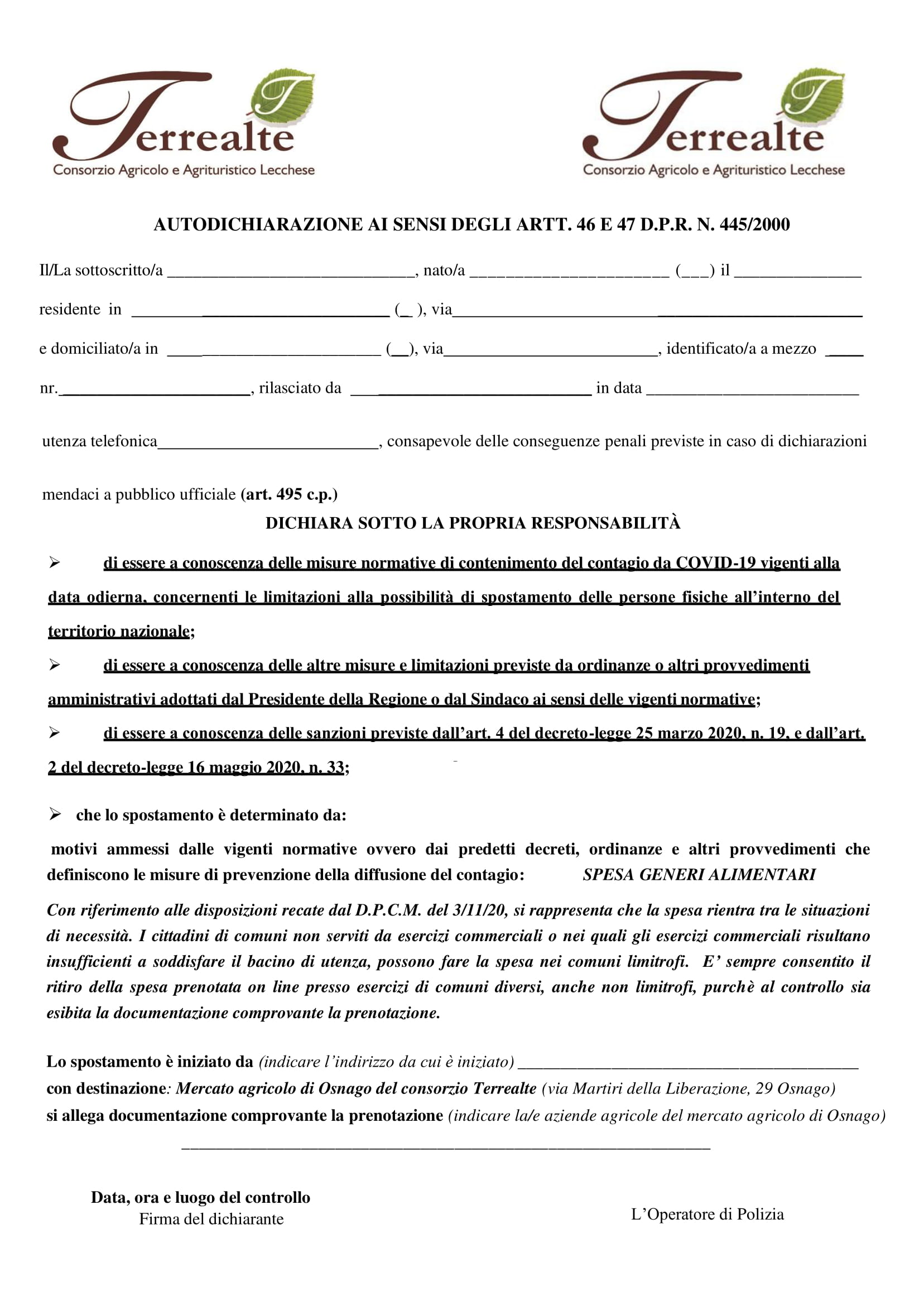 TERREALTE AUTOCERTIFICAZIONE PER SPESA MERCATO AGRICOLO-1