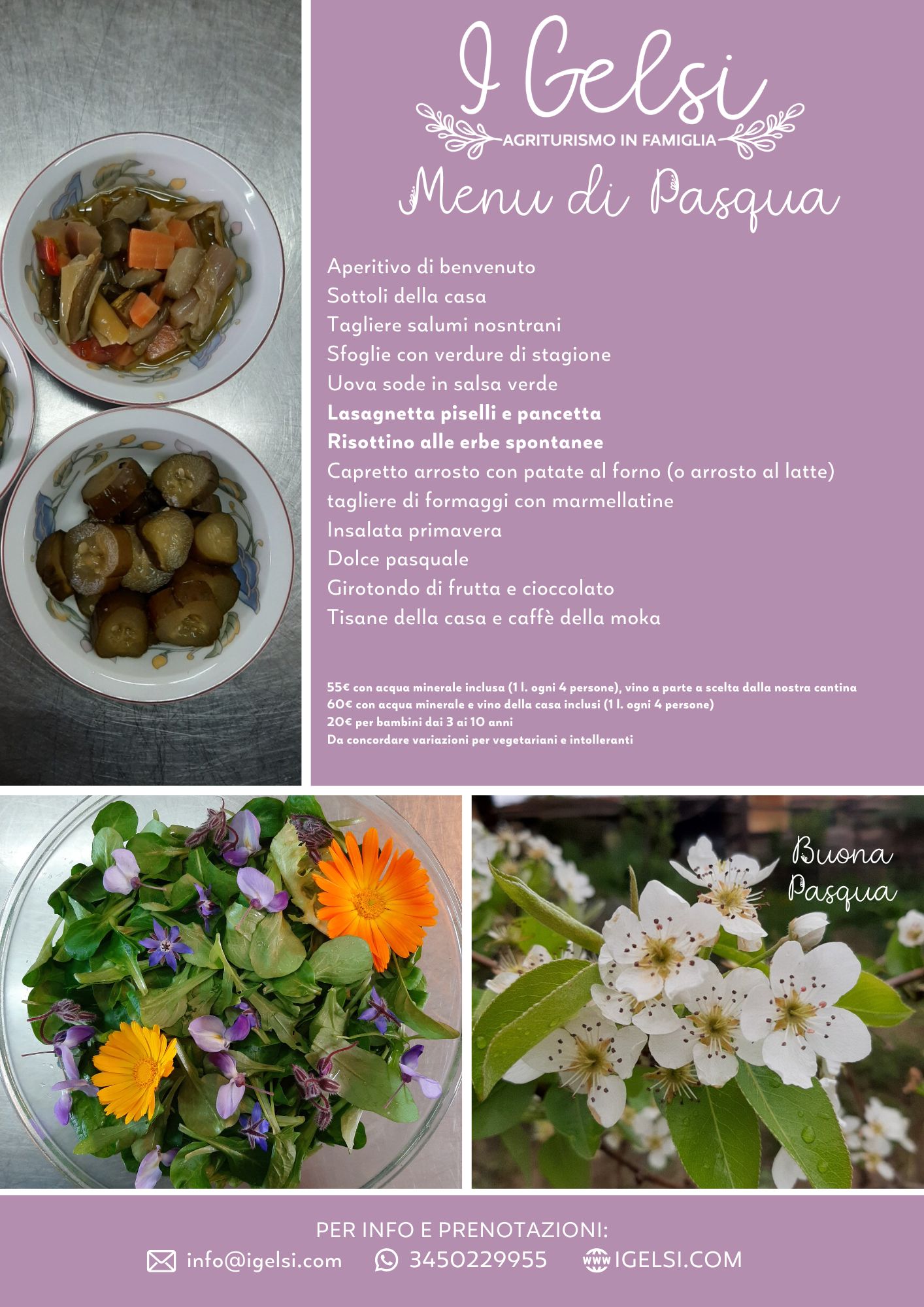 menu Pasqua