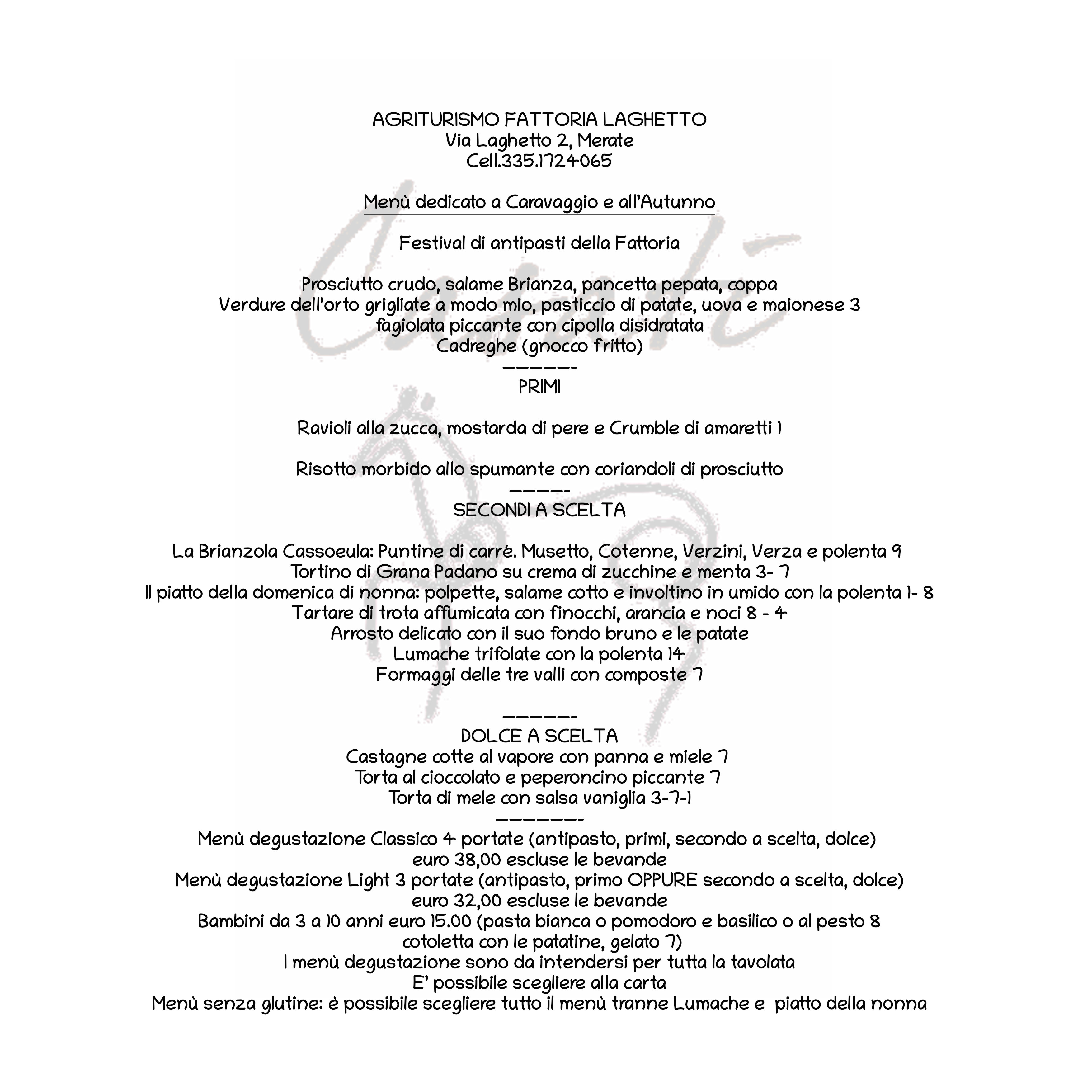 menu quadrato singoloxcf Caravaggio